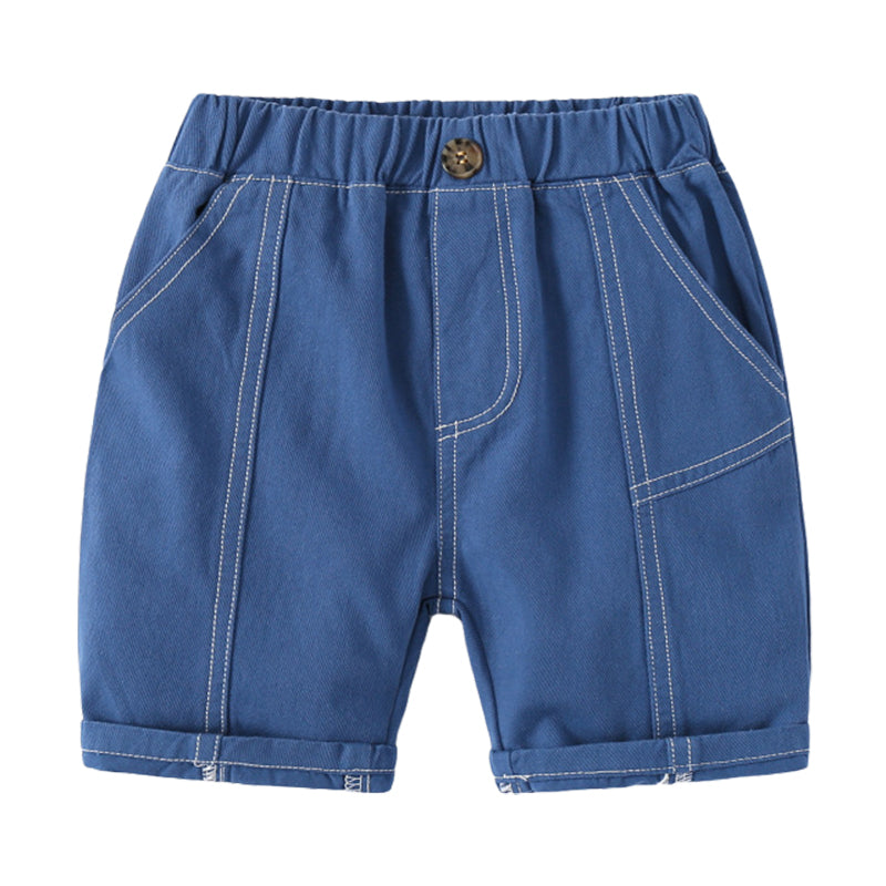 Baby Kid Boys Solid Color Shorts Wholesale 220302275