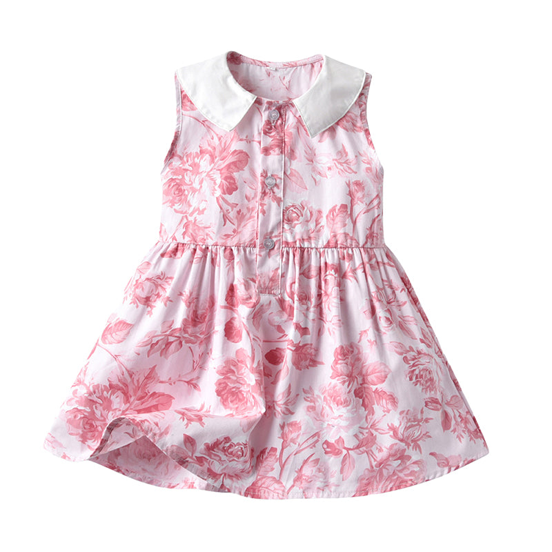 2 Pieces Set Baby Kid Girls Flower Print Shirts And Ripped Shorts Dresses Wholesale 220302277