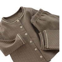 Load image into Gallery viewer, 2 Pieces Set Baby Kid Unisex Polka dots Tops And Pants Sleepwears Wholesale 220302279
