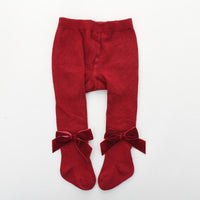 Load image into Gallery viewer, Girls Solid Color Bow Accessories Socks Wholesale 22030228
