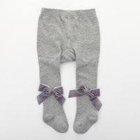 Load image into Gallery viewer, Girls Solid Color Bow Accessories Socks Wholesale 22030228
