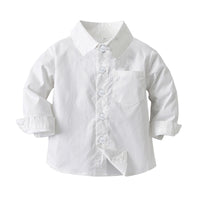 Load image into Gallery viewer, Baby Kid Boys Solid Color Shirts Wholesale 220302296
