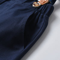 Load image into Gallery viewer, 2 Pieces Set Baby Kid Boys Checked Print Shirts And Solid Color Shorts Wholesale 220302298
