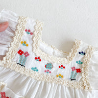 Load image into Gallery viewer, Baby Kid Girls Flower Embroidered Dresses Wholesale 220302305
