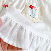 Load image into Gallery viewer, Baby Kid Girls Flower Embroidered Dresses Wholesale 220302305Baby Kid Girls Flower Embroidered Dresses Wholesale 220302305
