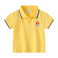 Load image into Gallery viewer, Baby Kid Boys Striped Cartoon Embroidered T-Shirts Wholesale 220302315
