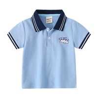 Load image into Gallery viewer, Baby Kid Boys Striped Cartoon Embroidered T-Shirts Wholesale 220302315
