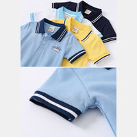 Load image into Gallery viewer, Baby Kid Boys Striped Cartoon Embroidered T-Shirts Wholesale 220302315
