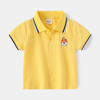 Load image into Gallery viewer, Baby Kid Boys Striped Cartoon Embroidered T-Shirts Wholesale 220302315
