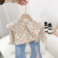 Load image into Gallery viewer, Baby Kid Girls Flower Print Blouses Wholesale 220302331
