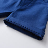 Load image into Gallery viewer, 3 Pieces Set Baby Kid Big Kid Boys Solid Color T-Shirts And Checked Shirts And Shorts Wholesale 220302333
