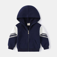 Load image into Gallery viewer, Baby Kid Boys Striped Jackets Outwears Wholesale 220302334
