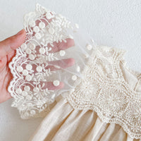 Load image into Gallery viewer, Baby Girls Solid Color Flower Embroidered Rompers Wholesale 220302343
