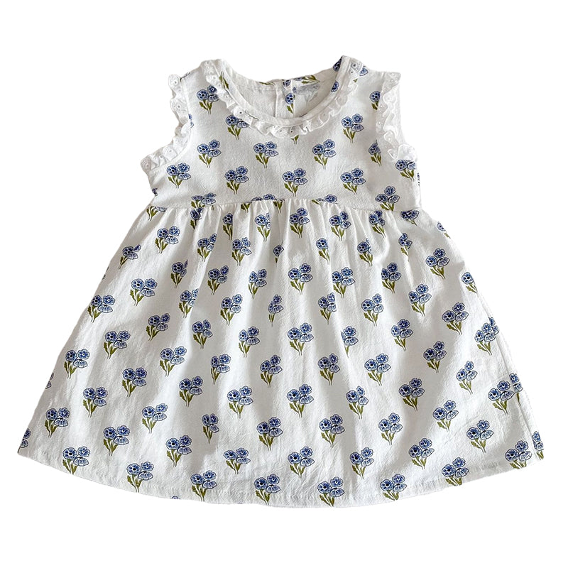 Baby Kid Girls Flower Print Rompers And Dresses Wholesale 220302347