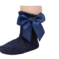 Load image into Gallery viewer, Baby Kid Girls Solid Color Bow Spanish Accessories Socks Wholesale 22030236
