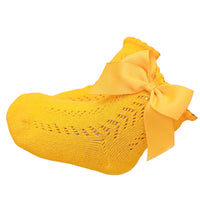 Load image into Gallery viewer, Baby Kid Girls Solid Color Bow Spanish Accessories Socks Wholesale 22030236
