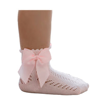 Load image into Gallery viewer, Baby Kid Girls Solid Color Bow Spanish Accessories Socks Wholesale 22030236
