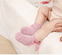 Load image into Gallery viewer, Baby Kid Girls Solid Color Bow Spanish Accessories Socks Wholesale 22030236
