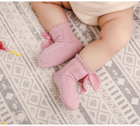 Load image into Gallery viewer, Baby Kid Girls Solid Color Bow Spanish Accessories Socks Wholesale 22030236
