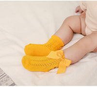 Load image into Gallery viewer, Baby Kid Girls Solid Color Bow Spanish Accessories Socks Wholesale 22030236
