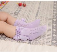 Load image into Gallery viewer, Baby Kid Girls Solid Color Bow Spanish Accessories Socks Wholesale 22030236
