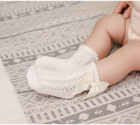 Load image into Gallery viewer, Baby Kid Girls Solid Color Bow Spanish Accessories Socks Wholesale 22030236
