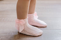 Load image into Gallery viewer, Baby Kid Girls Solid Color Bow Spanish Accessories Socks Wholesale 22030236

