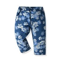 Load image into Gallery viewer, 2 Pieces Set Baby Kid Girls Flower Cartoon Print Jackets Outwears And Pants Wholesale 220302390
