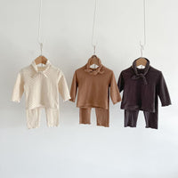 Load image into Gallery viewer, 2 Pieces Set Baby Kid Girls Polka dots Tops And Pants Sleepwears Wholesale 220302391
