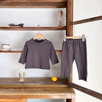 Load image into Gallery viewer, 2 Pieces Set Baby Kid Girls Polka dots Tops And Pants Sleepwears Wholesale 220302391
