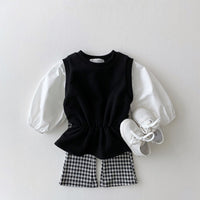 Load image into Gallery viewer, Baby Kid Girls Solid Color Leopard print Polka dots Checked Pants Wholesale 220302393
