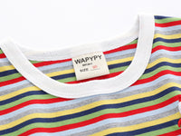 Load image into Gallery viewer, Baby Kid Boys Striped Cartoon Print T-Shirts Wholesale 220302421

