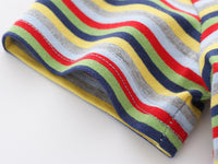 Load image into Gallery viewer, Baby Kid Boys Striped Cartoon Print T-Shirts Wholesale 220302421
