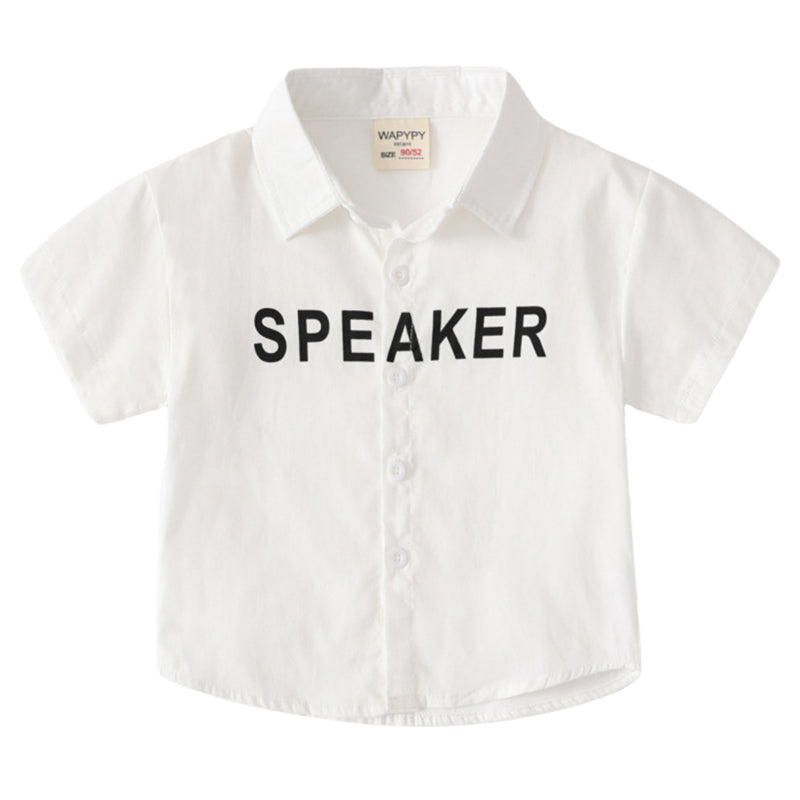 Baby Kid Boys Letters Shirts Wholesale 220302436