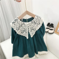 Load image into Gallery viewer, Baby Kid Girls Lace Embroidered Dresses Wholesale 220302437
