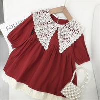 Load image into Gallery viewer, Baby Kid Girls Lace Embroidered Dresses Wholesale 220302437
