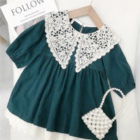 Load image into Gallery viewer, Baby Kid Girls Lace Embroidered Dresses Wholesale 220302437
