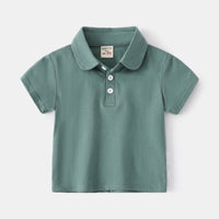 Load image into Gallery viewer, Baby Kid Boys Solid Color Polo Shirts Wholesale 220302464
