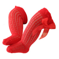 Load image into Gallery viewer, Baby Girls Solid Color Bow Accessories Socks Wholesale 220302472
