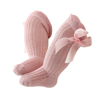 Load image into Gallery viewer, Baby Girls Solid Color Bow Accessories Socks Wholesale 220302472
