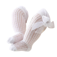Load image into Gallery viewer, Baby Girls Solid Color Bow Accessories Socks Wholesale 220302472
