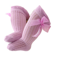Load image into Gallery viewer, Baby Girls Solid Color Bow Accessories Socks Wholesale 220302472
