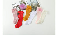 Load image into Gallery viewer, Baby Girls Solid Color Bow Accessories Socks Wholesale 220302472

