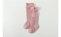 Load image into Gallery viewer, Baby Girls Solid Color Bow Accessories Socks Wholesale 220302472
