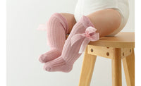 Load image into Gallery viewer, Baby Girls Solid Color Bow Accessories Socks Wholesale 220302472
