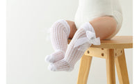 Load image into Gallery viewer, Baby Girls Solid Color Bow Accessories Socks Wholesale 220302472
