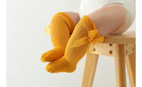 Load image into Gallery viewer, Baby Girls Solid Color Bow Accessories Socks Wholesale 220302472
