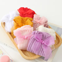 Load image into Gallery viewer, Baby Girls Solid Color Bow Accessories Socks Wholesale 220302472
