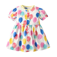 Load image into Gallery viewer, Baby Kid Girls Flower Cartoon Print Dresses Wholesale 220302473
