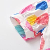 Load image into Gallery viewer, Baby Kid Girls Flower Cartoon Print Dresses Wholesale 220302473
